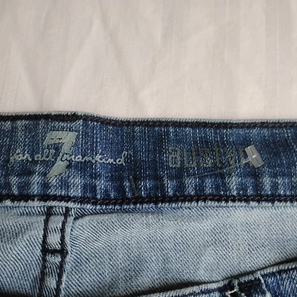 7 For All Mankind Jeans 36x30 Austyn Straight Leg Medium Wash Stretch Classic